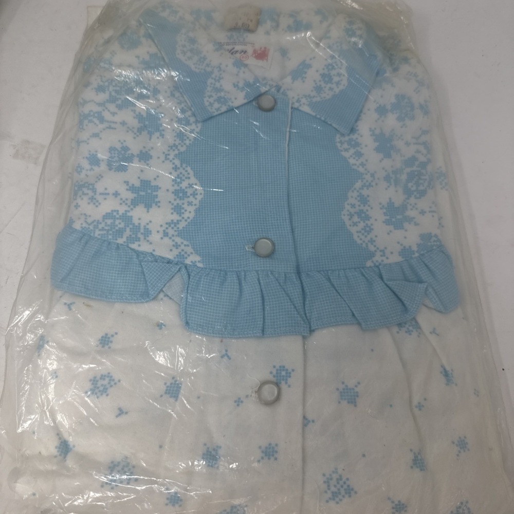 Womens S Puritan Patio Dress Snap-Up Bath Robe Housecoat Night Gown Pajama Flann